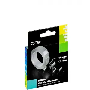 Taśma Dwustronna przezroczysta Nano 15mm x 3m Grand