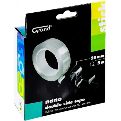 Taśma Dwustronna przezroczysta Nano 50mm x 5m Grand