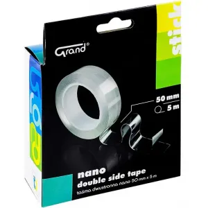 Taśma Dwustronna przezroczysta Nano 50mm x 5m Grand