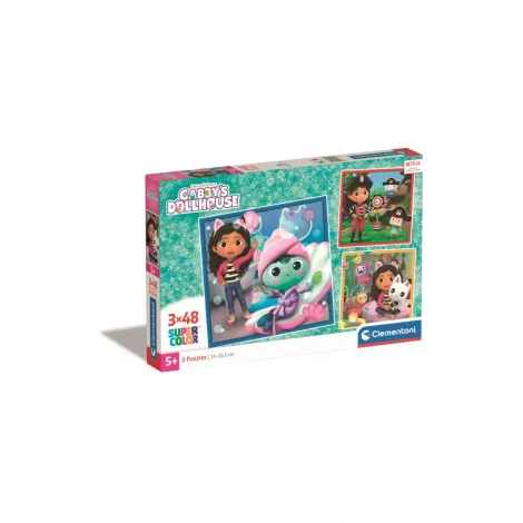 Puzzle Clementoni 3x48el Koci Domek Gabi Super Color