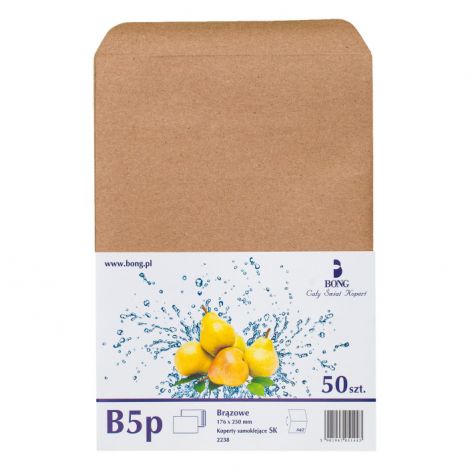 Koperty Bong B5 Brązowe, 50szt
