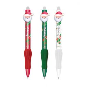 Długopis Wymazywalny 0.5 niebieski automat GRIP XMAS