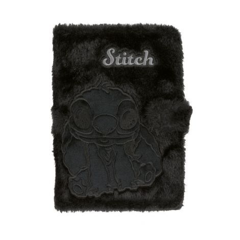 Notes na zapięcie Stitch Black Fluffy A5/80