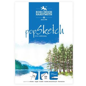 Blok Szkicowy KIN PopSketch A4/50/100g
