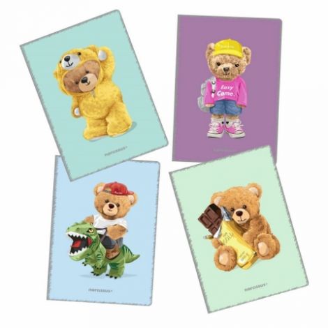 Zeszyt Narcissus Teddies A4/32/80g linia cienka