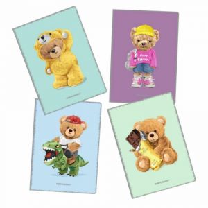Zeszyt Narcissus Teddies A4/32/80g linia cienka
