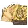 Blok z motywami Happy Color Gold A4/10ark/150-230g - 3