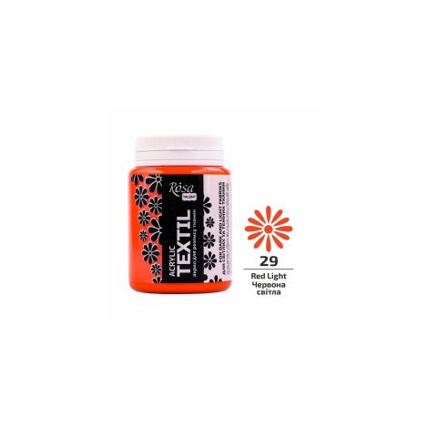 Farba do tkanin Koh-I-Noor Rosa 80ml Pomarańczowy/Red Light 29