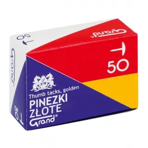 Pinezki Grand złote, 50szt