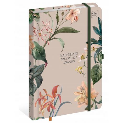 2026/2027 Kalendarz Nauczyciela Interdruk dzienny A5, Orchids