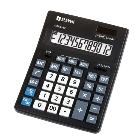 Kalkulator Eleven Biurowy CDB1201-BK, Czarny