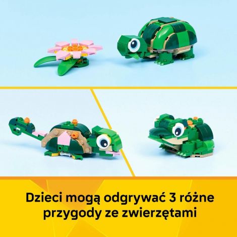LEGO Creator 31377 Żółw i Kwiat Lilii Wodnej - 3