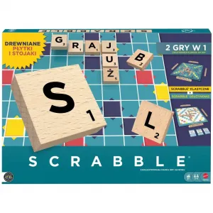 Gra Scrabble Mattel Słowna Gra Planszowa 2w1 klasyczne i drużynowe