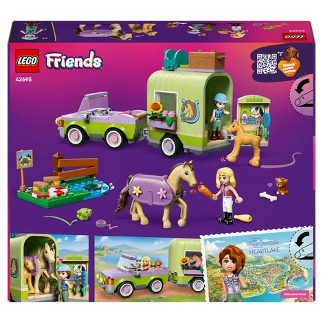 LEGO Friends 42695 Przyczepa z Koniem i Źrebaczkiem - 4