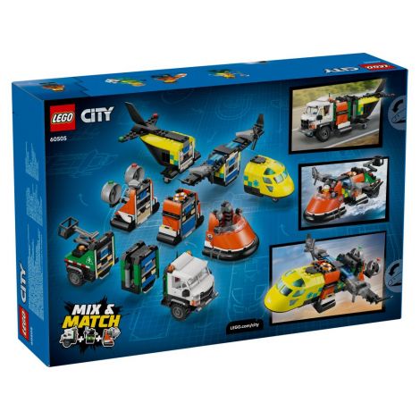 LEGO City 60505 Zestaw z Samolotem, Ciężarówką Serwisową i Poduszkowcem - 3