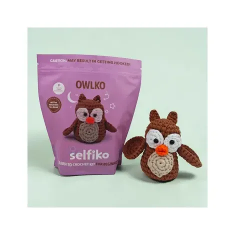Zestaw do szydełkowania Selfiko Sowa Owlko - 3