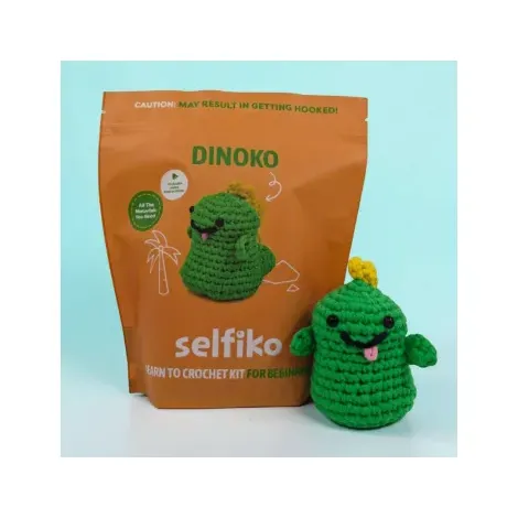 Zestaw do szydełkowania Selfiko Dinozaur Dinoko - 3
