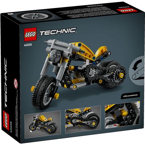 LEGO Technic 42225 Żółty motocykl - 3