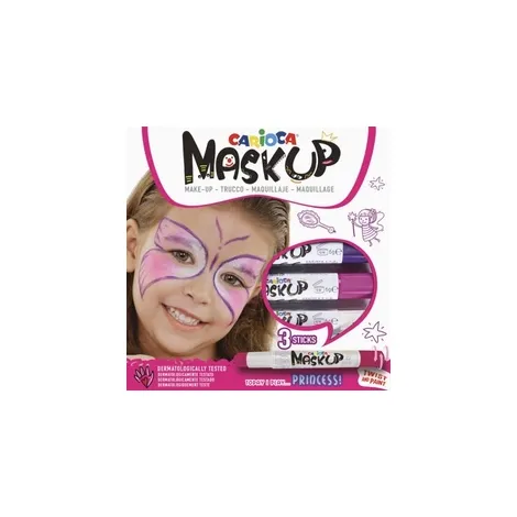 Kredki do twarzy Carioca MaskUp Princess, 3 kolory