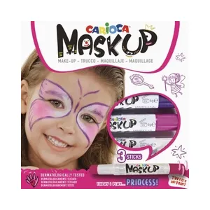 Kredki do twarzy Carioca MaskUp Princess, 3 kolory