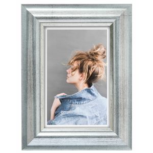 Ramka drewniana Icar DRL N Srebrna, 15x21cm