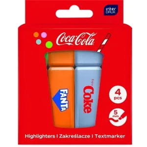 Zakreślacze Coca-Cola, 4 kolory