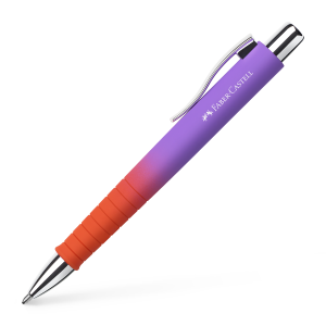 Długopis Faber-Castell Poly Ball, metalowy, gradient fioletowo-pomarańczowy, XB