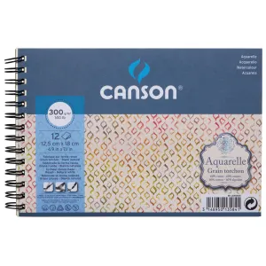 Blok do akwareli Canson 12.5x18cm/12/300g na spirali [R]