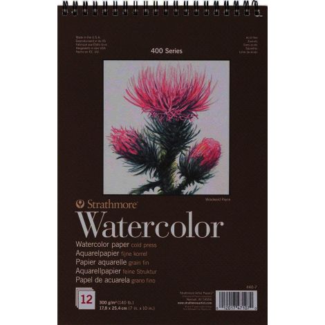 Blok do akwareli Strathmore 17.8x25.4cm/12/300g na spirali [CP]