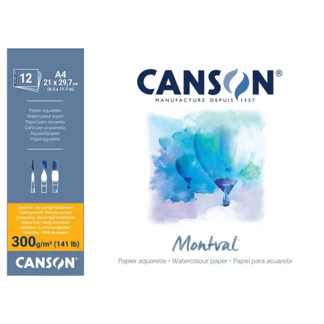 Blok do akwareli Canson Montval A4/12/300g [CP]