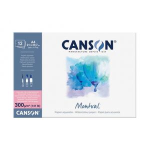 Blok do akwareli Canson Montval A4/12/300g [HP]
