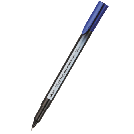 Cienkopis Pentel Pointliner Colour Dye, 0.40mm, niebieski
