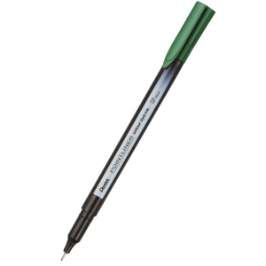 Cienkopis Pentel Pointliner Colour Dye, 0.40mm, zielony ciemny