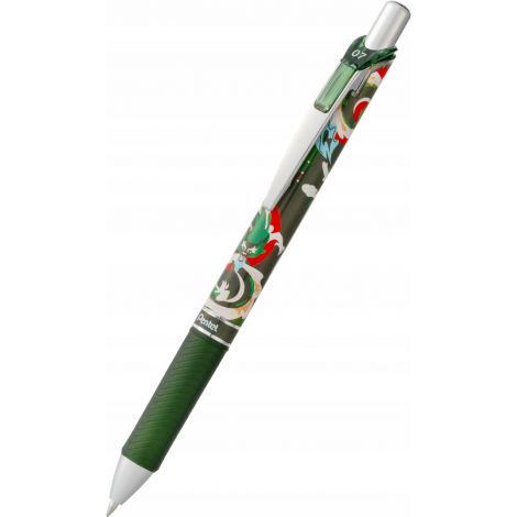 Pióro kulkowe Pentel EnerGel Nature 0.7, zielona obudowa