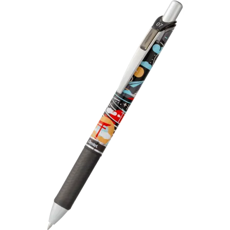 Pióro kulkowe Pentel EnerGel Nature 0.7, czarna obudowa