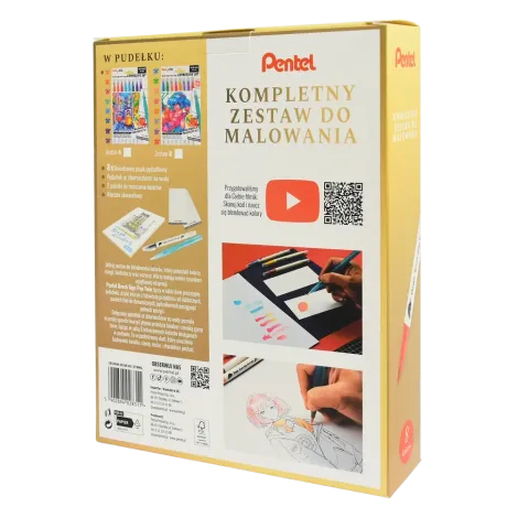 Kompletny zestaw do malowania Pentel Manga Brush Sing Pen Twin - 2