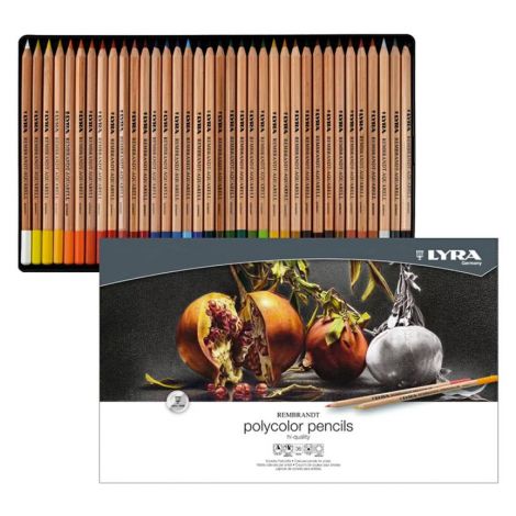 Kredki ołówkowe LYRA Polycolor, metalowe etui, 36 kolorów