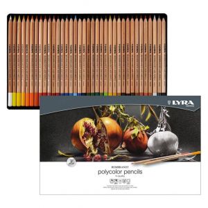 Kredki ołówkowe LYRA Polycolor, metalowe etui, 36 kolorów