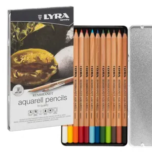Kredki akwarelowe LYRA Polycolor, metalowe etui, 12 kolorów