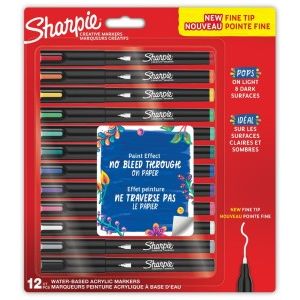 Markery akrylowe Sharpie Fine 12kol