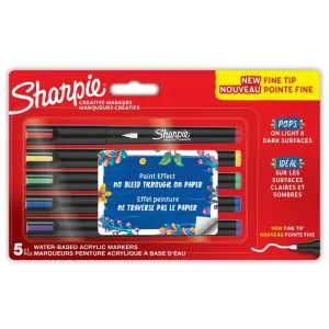 Markery akrylowe Sharpie Fine 5kol