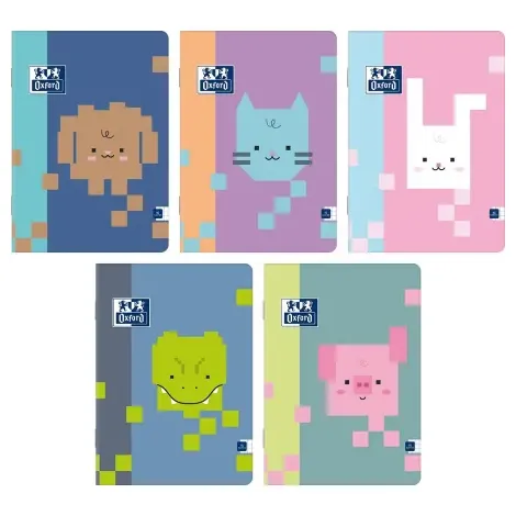 Zeszyt Oxford Zoo Blocks A5/16 kratka