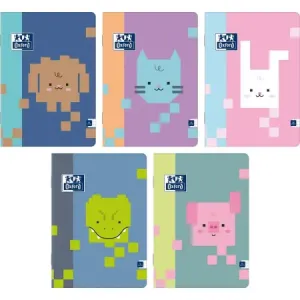 Zeszyt Oxford Zoo Blocks A5/16 kratka