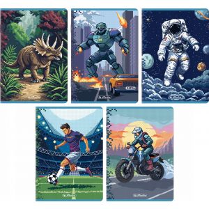 Zeszyt Herlitz Pixel Fun Premium A5/16 kratka