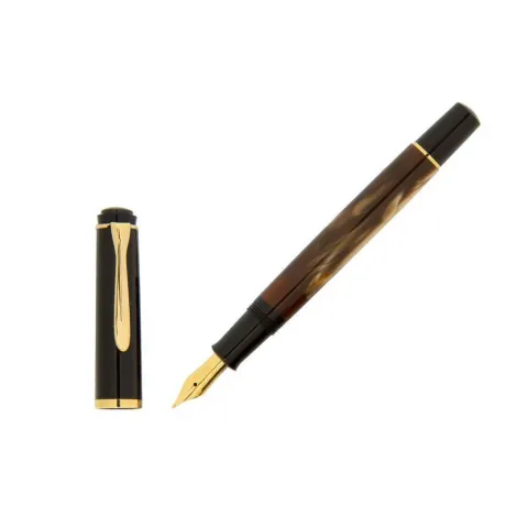 Pióro wieczne Pelikan Classic Marble M200 Czarno-Brązowe - 2