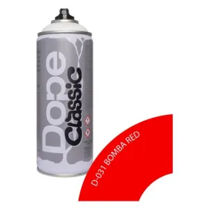 Farba akrylowa w sprayu DopeCans Classic 400ml D-031 Bomba Red