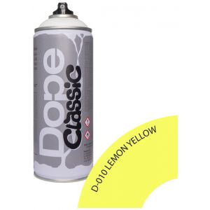 Farba akrylowa w sprayu DopeCans Classic 400ml D-010 Lemon Yellow