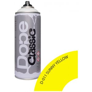 Farba akrylowa w sprayu DopeCans Classic 400ml D-011 Sunny Yellow