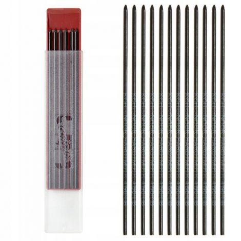 Grafity do ołówków automatycznych Koh-i-Noor, 2mm, 3B, 12szt - 2