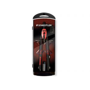 Cyrkiel Staedtler Norix 555 + grafity, Koralowy